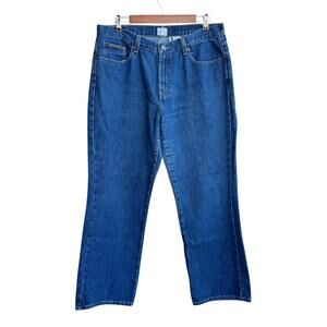 Calvin Klein Polished Denim Bootcut Jeans Size 14 Medium Wash Excellent